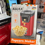 KÖLAX Popcorn Maker 1100W – Oil-Free Electric Popcorn Machine | Red