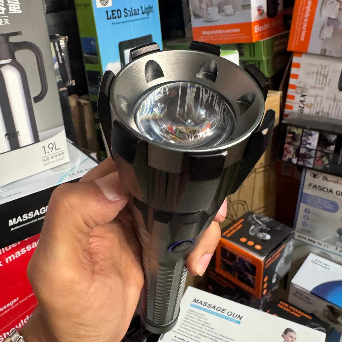 COBA CB-G712 Long Range Rechargeable LED Flashlight – Type-C Charging
