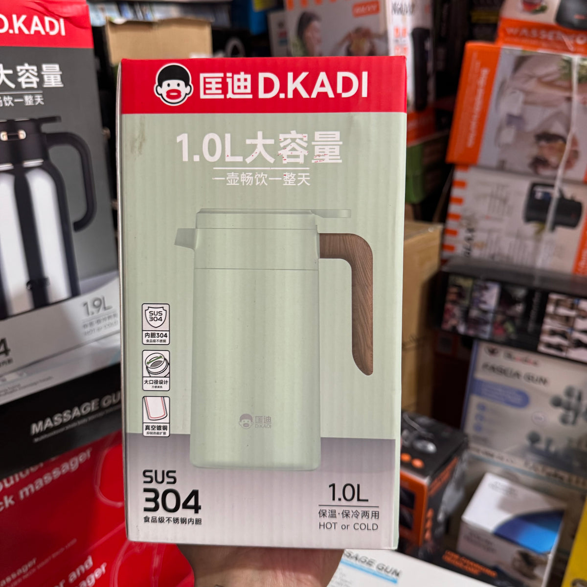 D.KADI 1.0L Stainless Steel Vacuum Flask – Hot & Cold