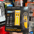 F020 Multifunctional Violent Fan – Rechargeable Fan & LED Work Light