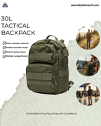 Black Buck Bag 30L Backpack – Durable, Water-Resistant Travel & Outdoor Backpack