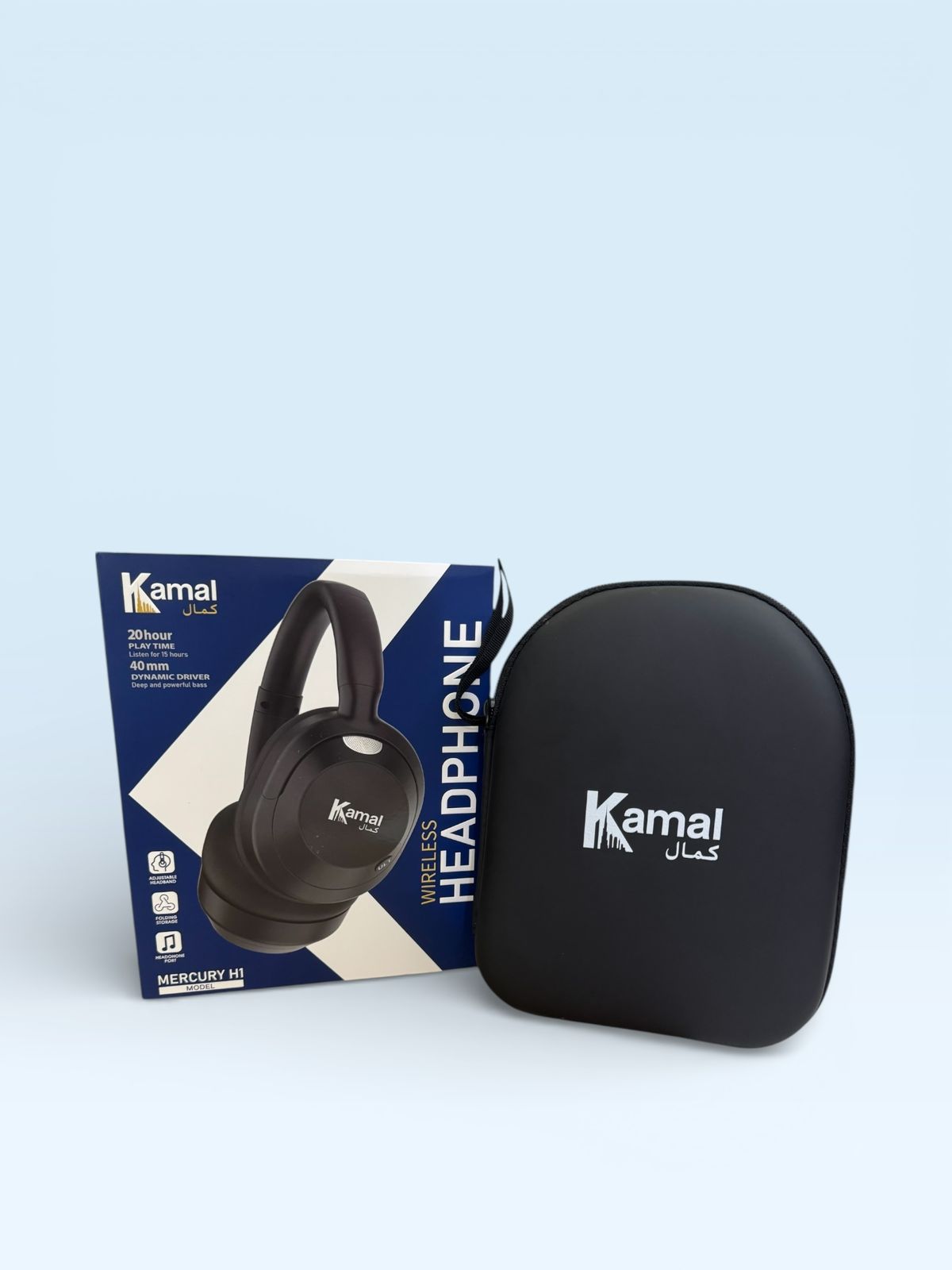 Kamal Mercury H1 Wireless Bluetooth Headphones | 20 Hours Playtime | Foldable Hi-Fi Stereo Headset