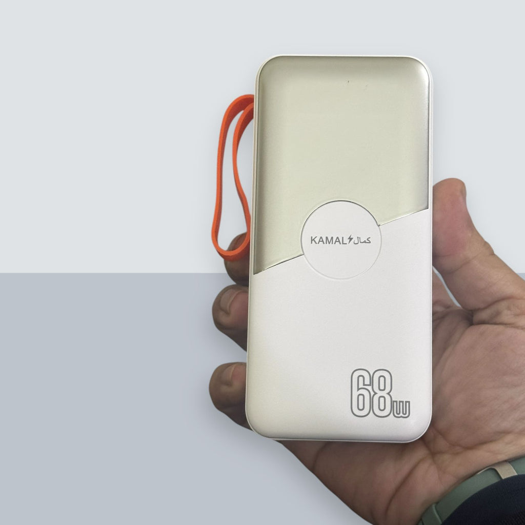 Kamal KP8037 30000mAh Power Bank | 68W PD Super Fast Charging | Digital Display | Type-C
