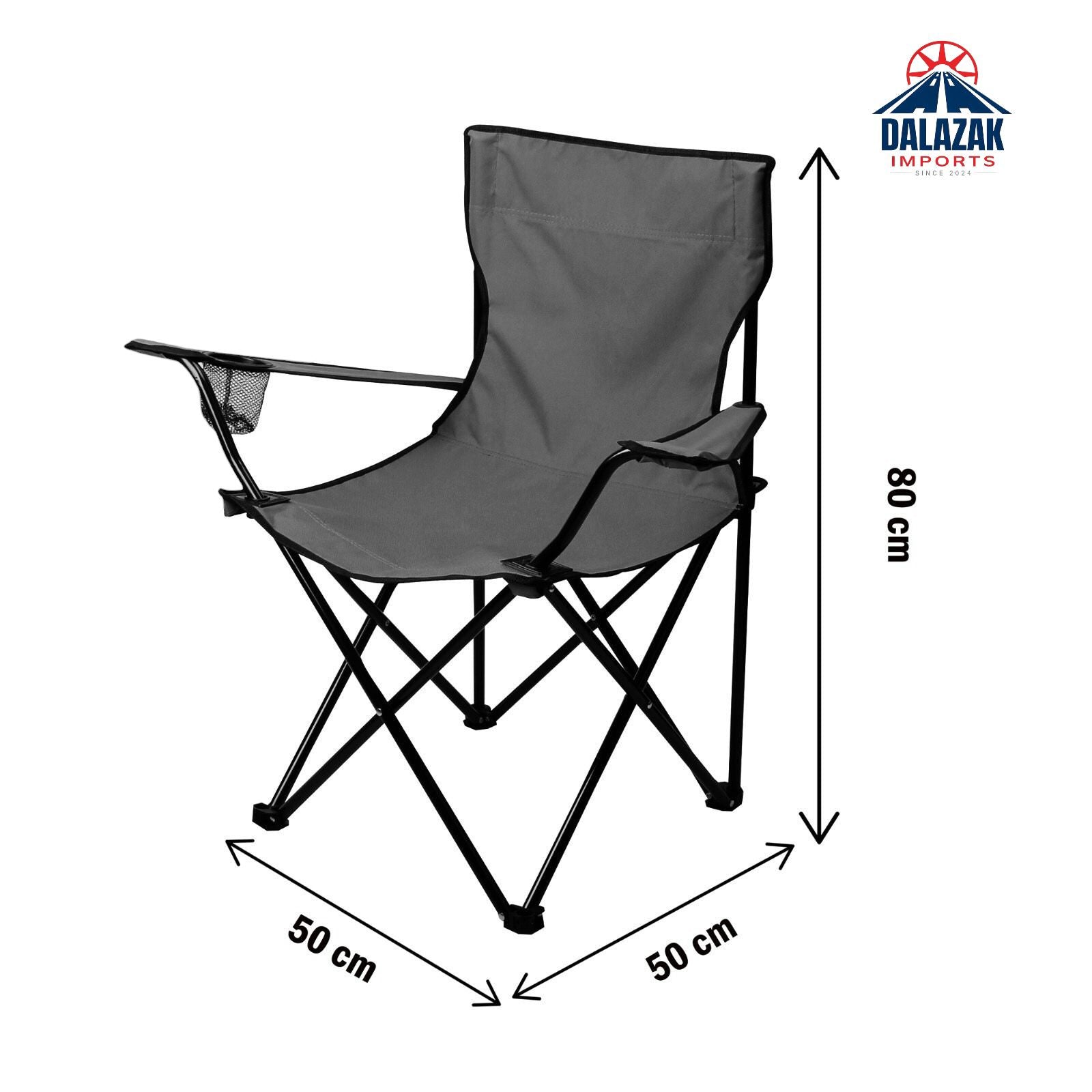 Portable Folding Camping Chair with Cup Holder | Heavy-Duty 600D Fabric | Outdoor Travel Chair