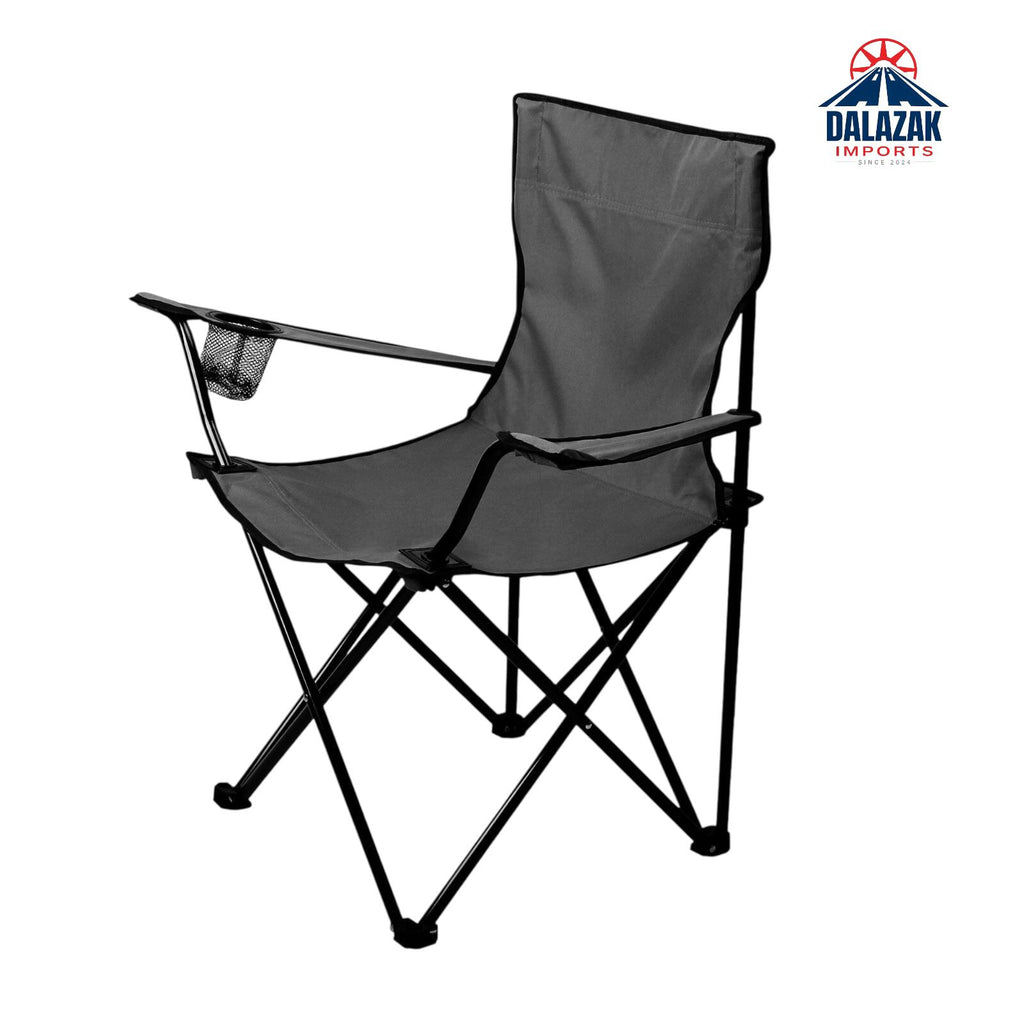 Portable Folding Camping Chair with Cup Holder | Heavy-Duty 600D Fabric | Outdoor Travel Chair
