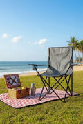 Portable Folding Camping Chair with Cup Holder | Heavy-Duty 600D Fabric | Outdoor Travel Chair
