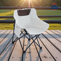Lightweight Folding Camping Chair with Side Pocket & Lumbar Support – Portable Outdoor Chair for Camping, Picnic & Travel