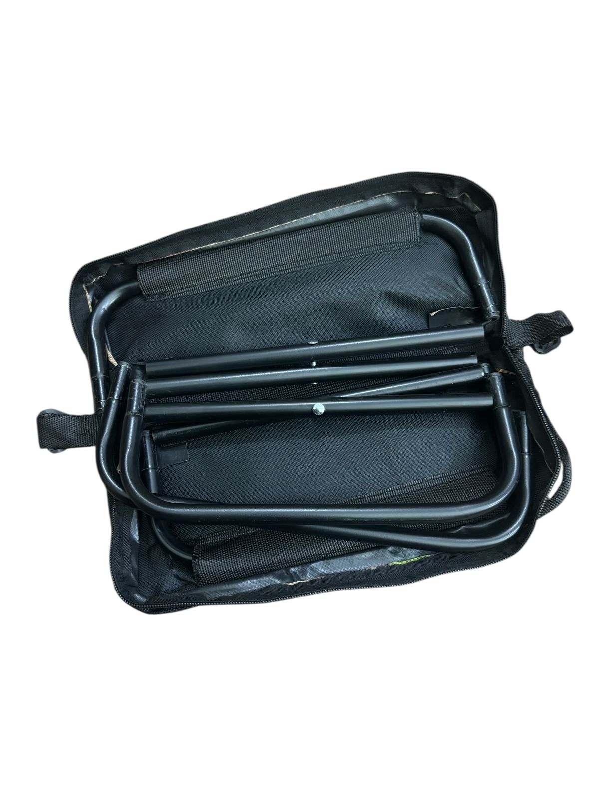 Portable Aluminum Folding Stool with Self-Zippered Storage Bag – Ultra-Lightweight 0.68 lbs Camping Stool for Hiking, Picnic, Fishing & Outdoor Travel