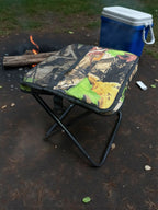 Portable Aluminum Folding Stool with Self-Zippered Storage Bag – Ultra-Lightweight 0.68 lbs Camping Stool for Hiking, Picnic, Fishing & Outdoor Travel