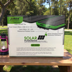 AIROX 10000mAh Solar Power Bank with Foldable Solar Panels – Dual USB Portable Charger for Camping, Hiking & Outdoor Travel