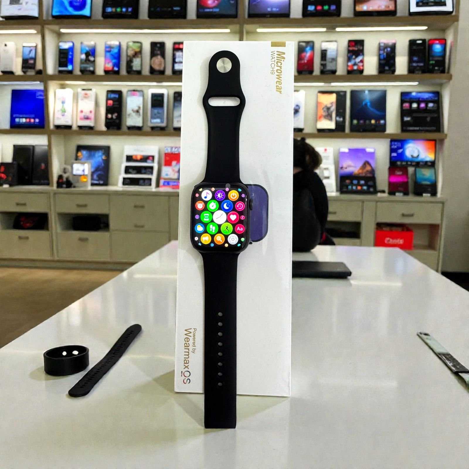 Microwear Watch 9 Smartwatch – Full Touch Fitness Tracker with Wearmax OS, Heart Rate Monitoring & Smart Notifications