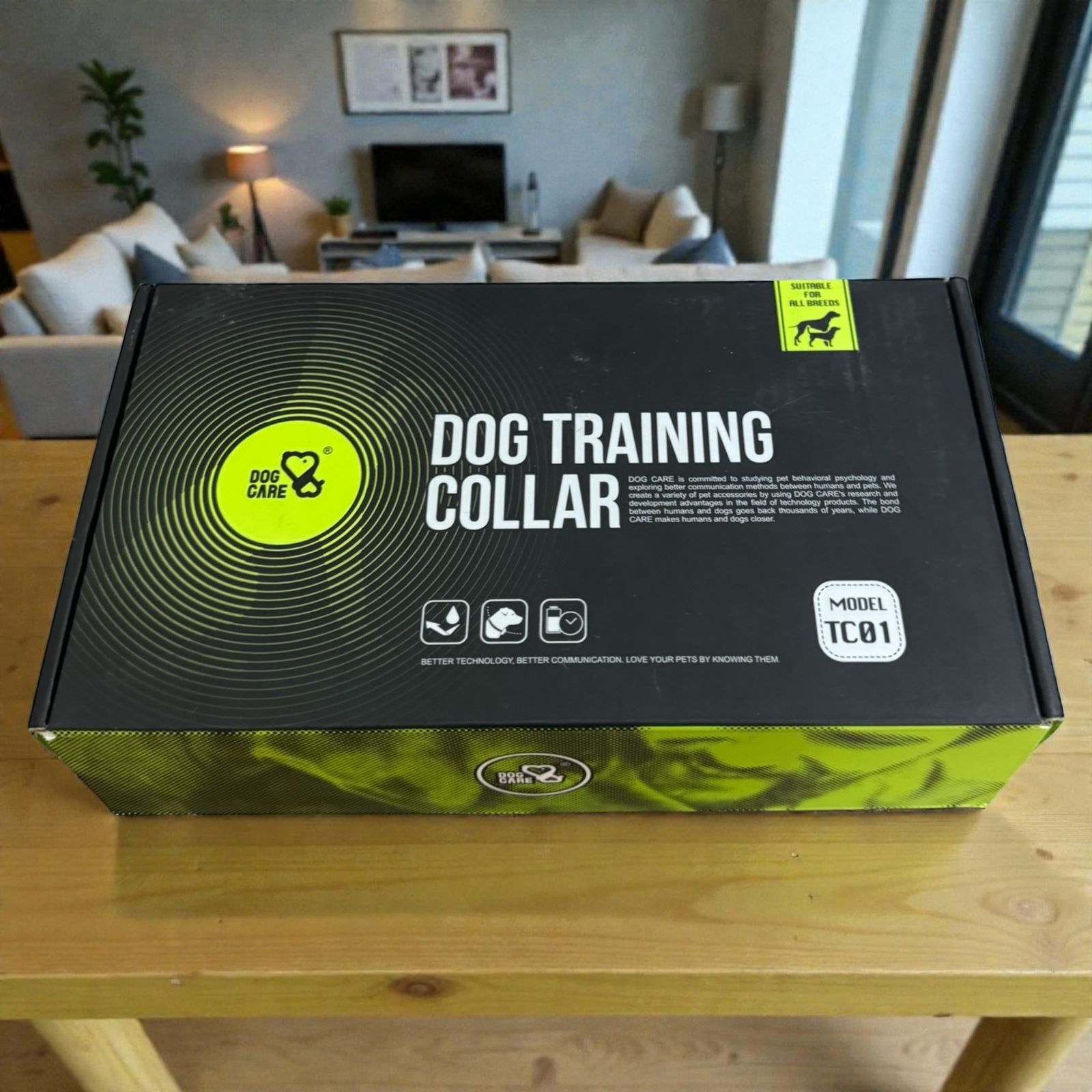 Dog Training Collar with Remote Control – Waterproof Rechargeable Shock, Vibration & Beep Collar for All Dog Breeds