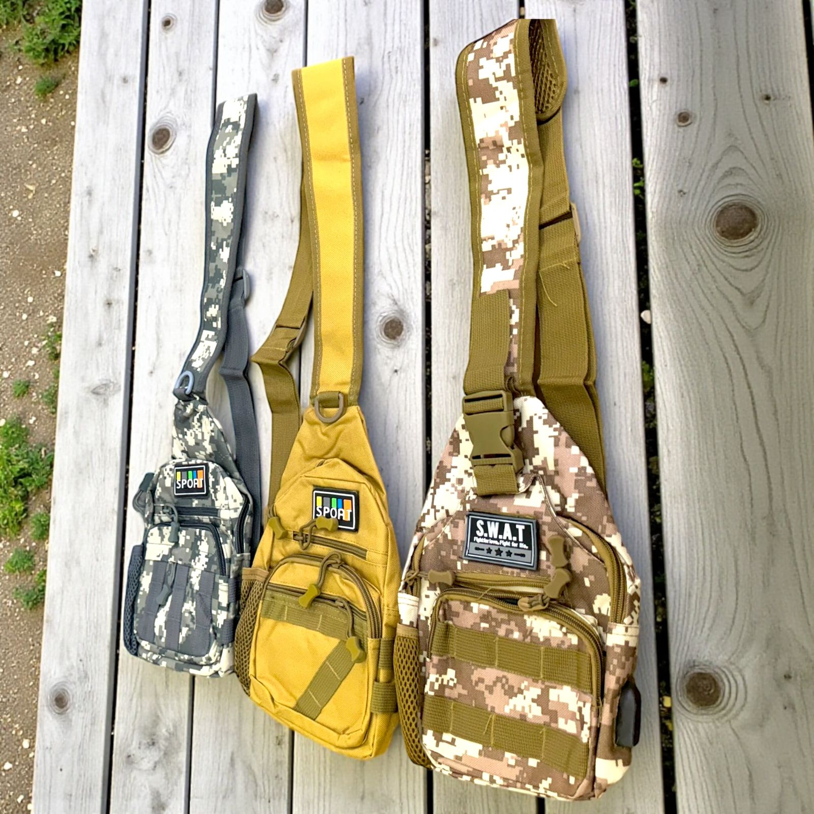 Tactical Sling Chest Bag Military Style Crossbody Backpack for Hiking, Camping & Outdoor Sports