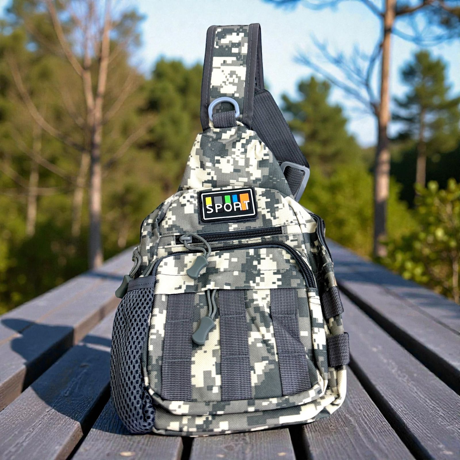 Tactical Sling Chest Bag Military Style Crossbody Backpack for Hiking, Camping & Outdoor Sports