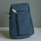 Small Leather Crossbody Shoulder Bag for Men & Women – Compact Travel Phone Pouch with Adjustable Strap