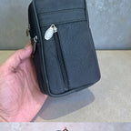 Small Leather Crossbody Shoulder Bag for Men & Women – Compact Travel Phone Pouch with Adjustable Strap