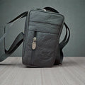 Small Leather Crossbody Shoulder Bag for Men & Women – Compact Travel Phone Pouch with Adjustable Strap
