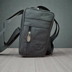 Small Leather Crossbody Shoulder Bag for Men & Women – Compact Travel Phone Pouch with Adjustable Strap