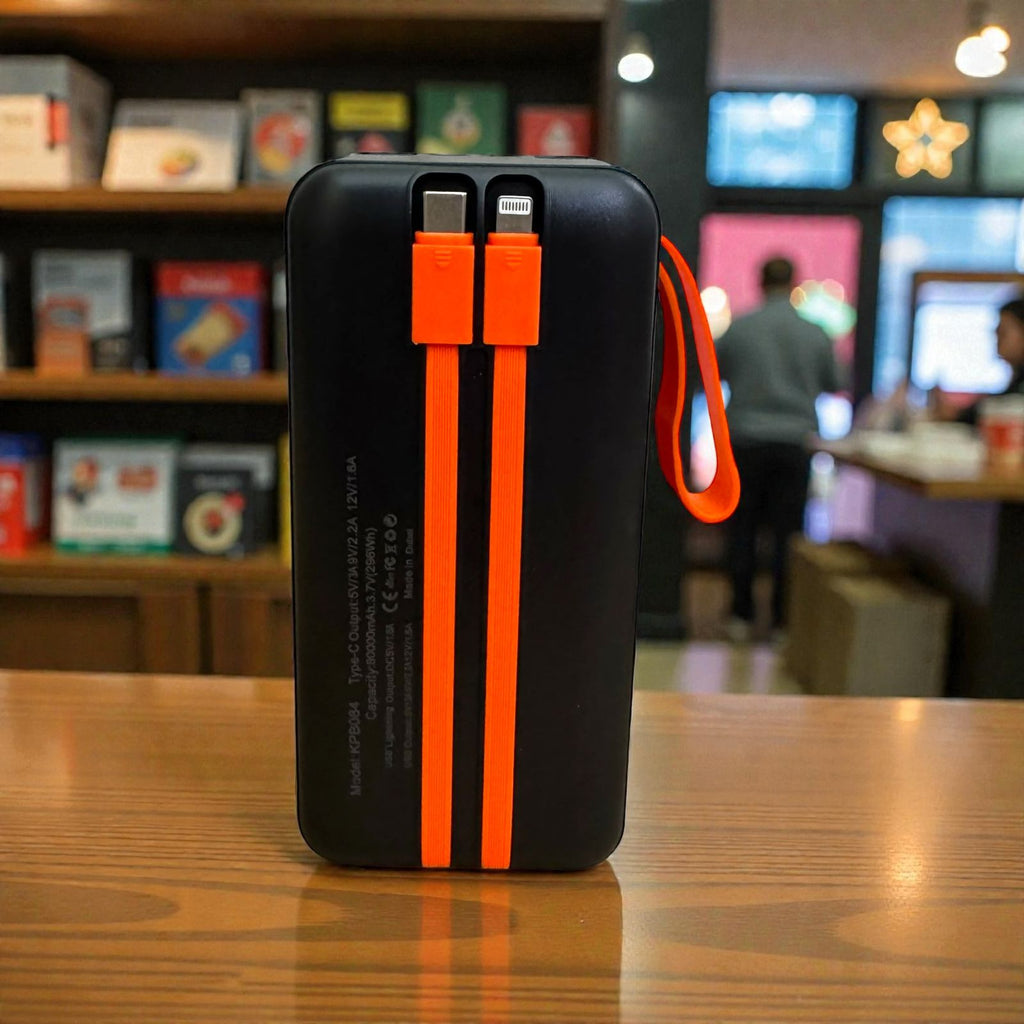 KAMAL 80000mAh Power Bank PD 68W Super-Fast Charging – Portable High-Capacity Battery Pack