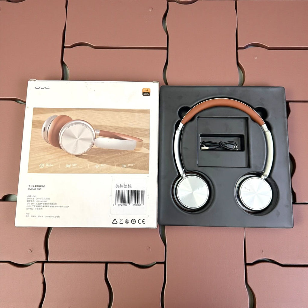 OVC A9 Wireless Headphones – Active Noise Cancelling, Hi-Fi Sound, Bluetooth Over-Ear Headset