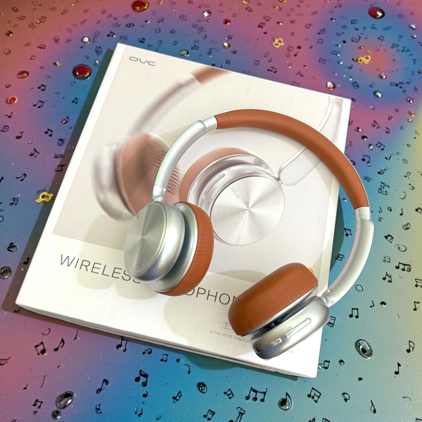 OVC A9 Wireless Headphones – Active Noise Cancelling, Hi-Fi Sound, Bluetooth Over-Ear Headset