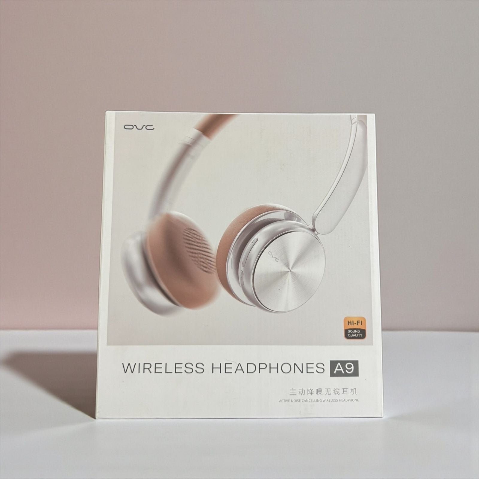 OVC A9 Wireless Headphones – Active Noise Cancelling, Hi-Fi Sound, Bluetooth Over-Ear Headset