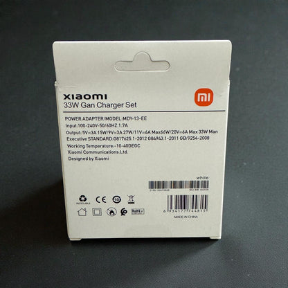 Xiaomi 33W GaN Fast Charger Set – Original USB-C Power Adapter
