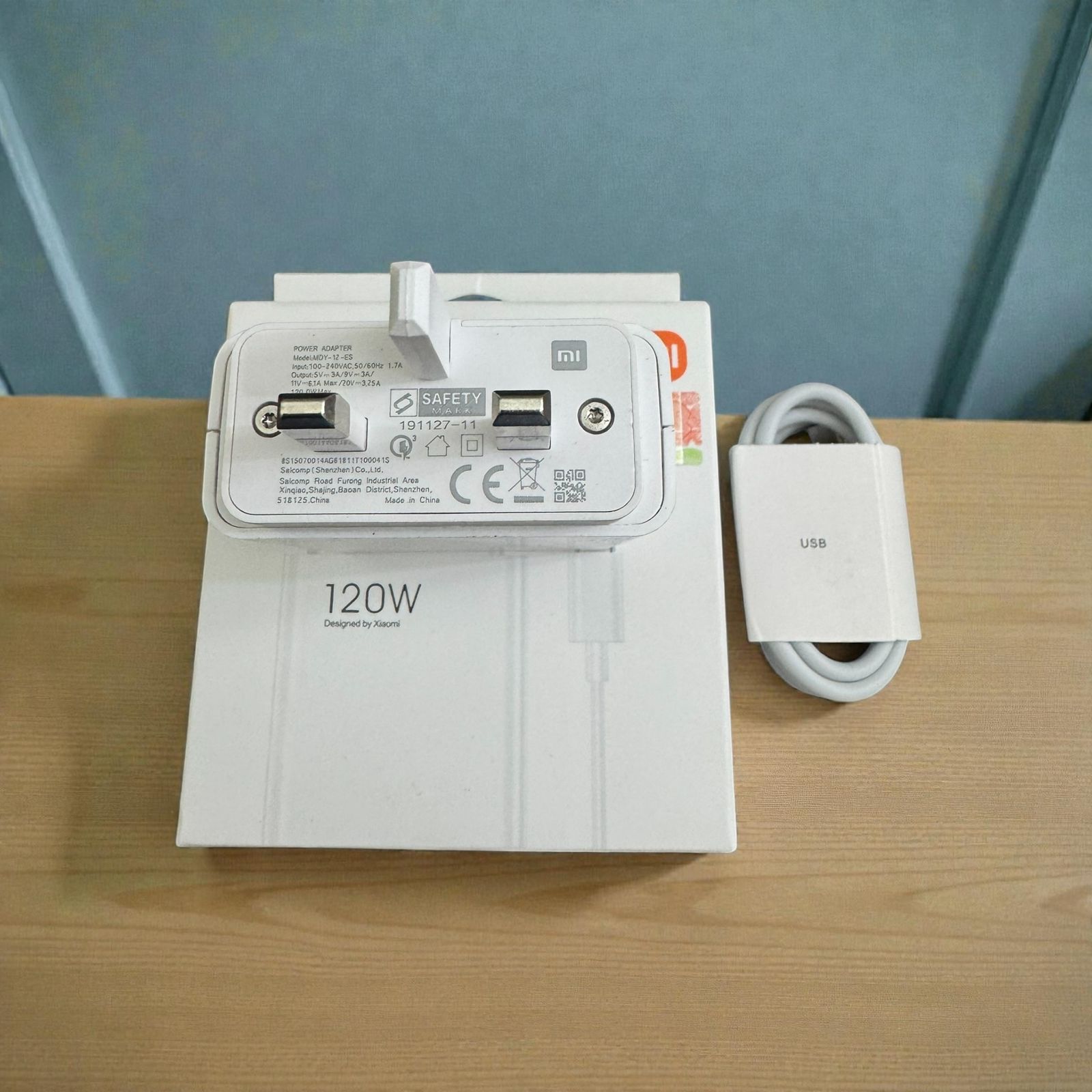 Xiaomi 120W Fast Charger Power Adapter with USB Cable | Original Mi HyperCharge
