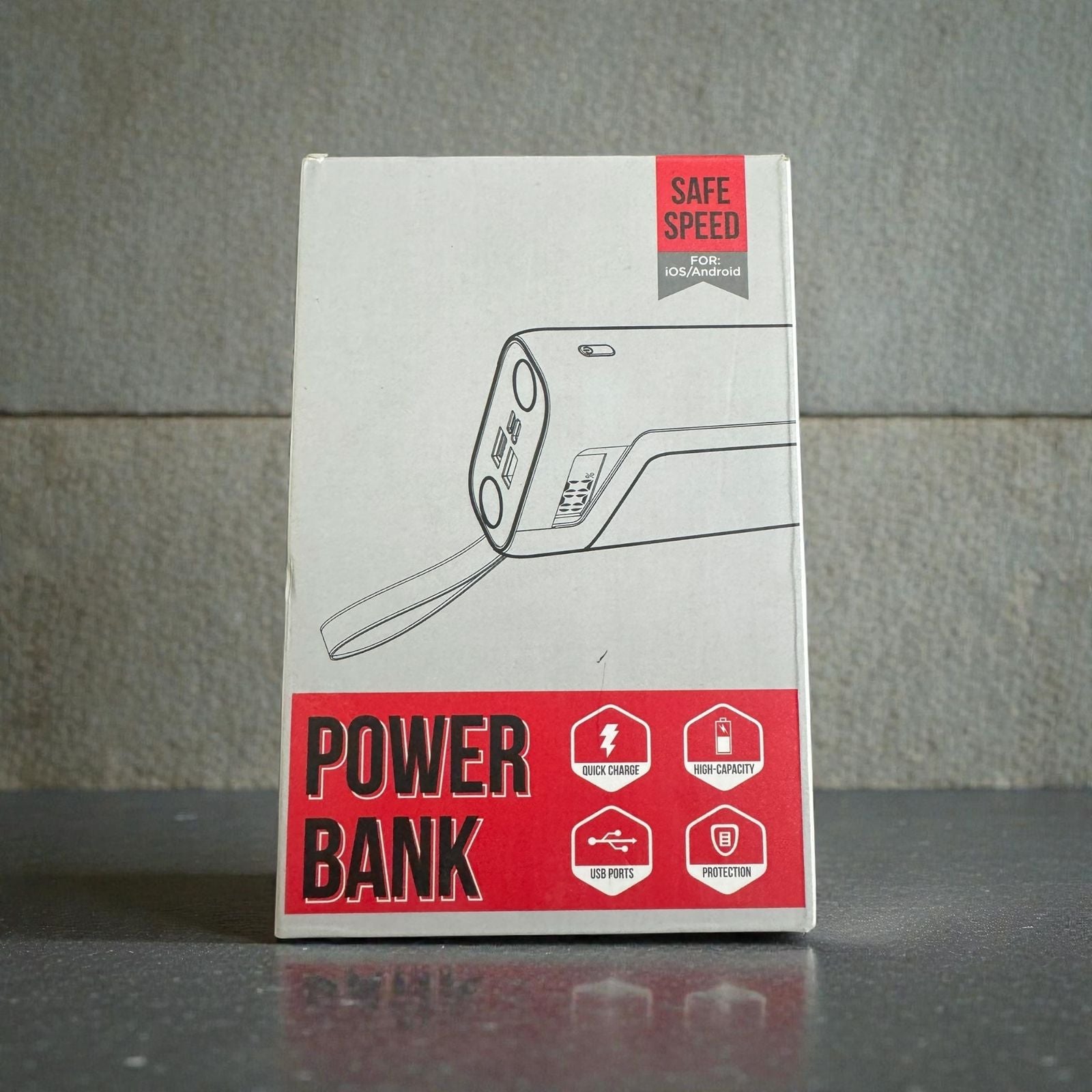 SafePower 27000mAh Power Bank – Fast Charging Portable Charger with Multi-Protection for iOS & Android K-27