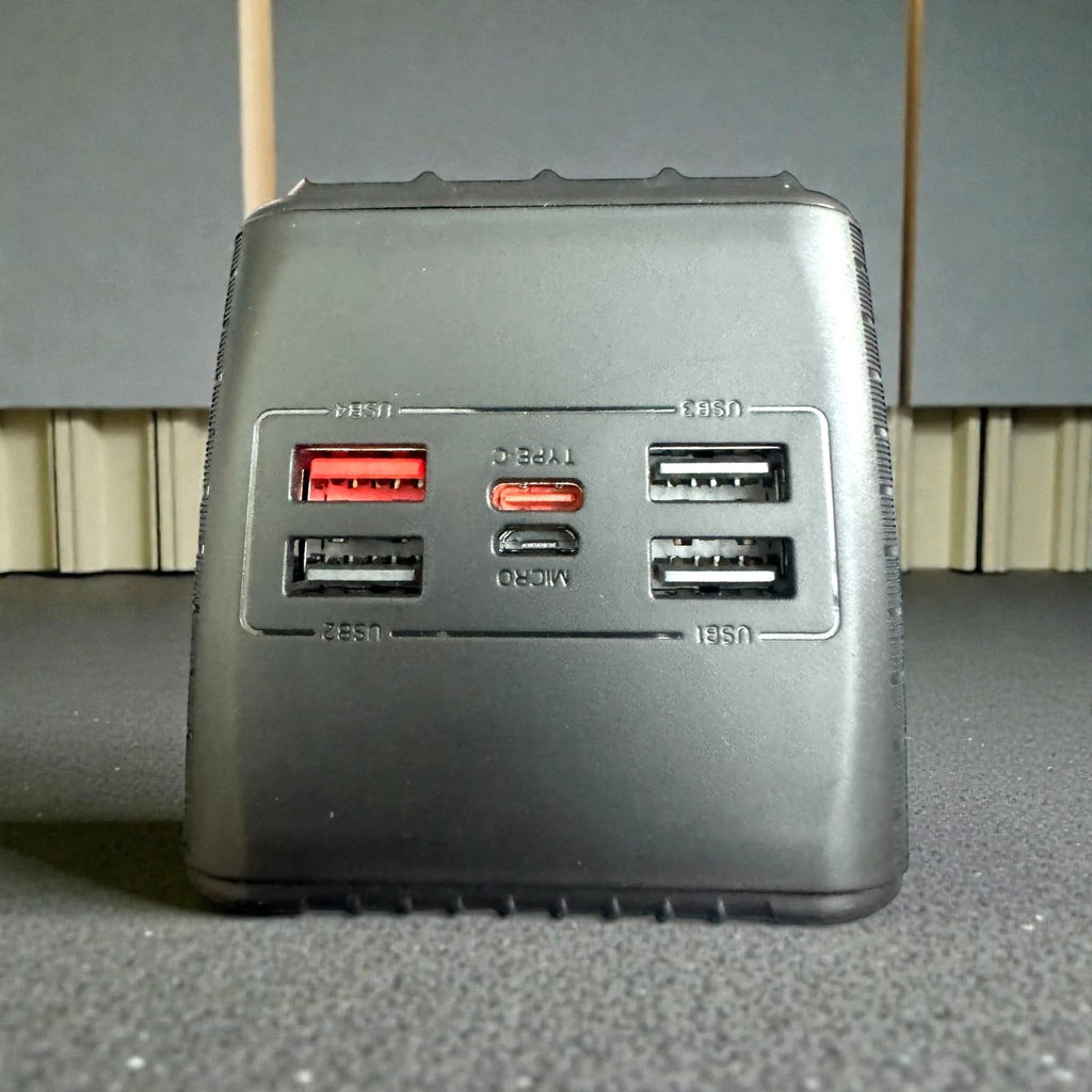 KAMAL 80000mAh Power Bank 44W Super Fast Charge with Built-In Cables, LED Display, Type-C Lightning Micro USB – Model KPB-082