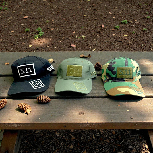 5.11 Tactical Baseball Cap – Durable Outdoor & Military Style Hat (Black, Green & Camo)