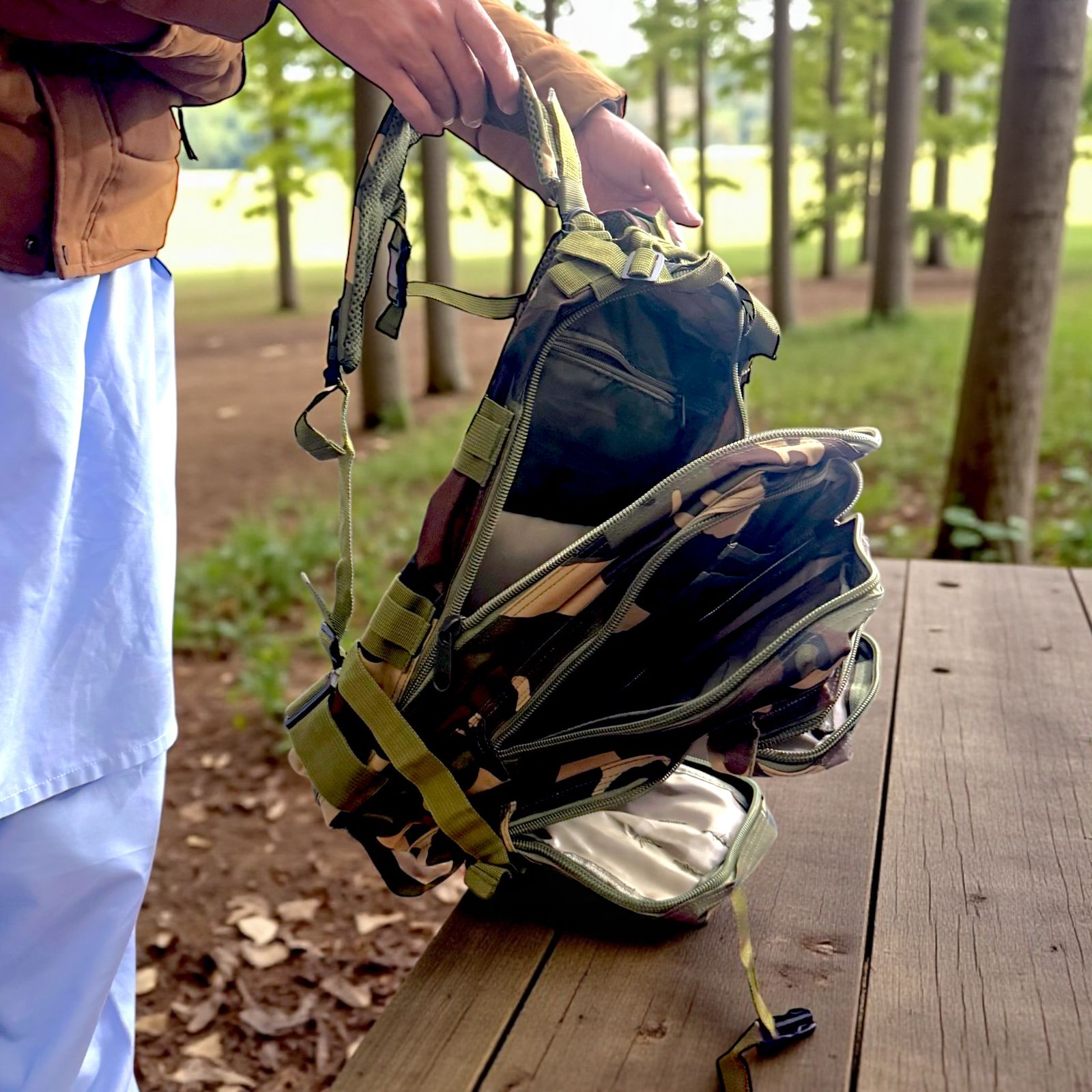 Tactical Military Backpack – Durable MOLLE Outdoor Backpack for Hiking, Travel & Camping