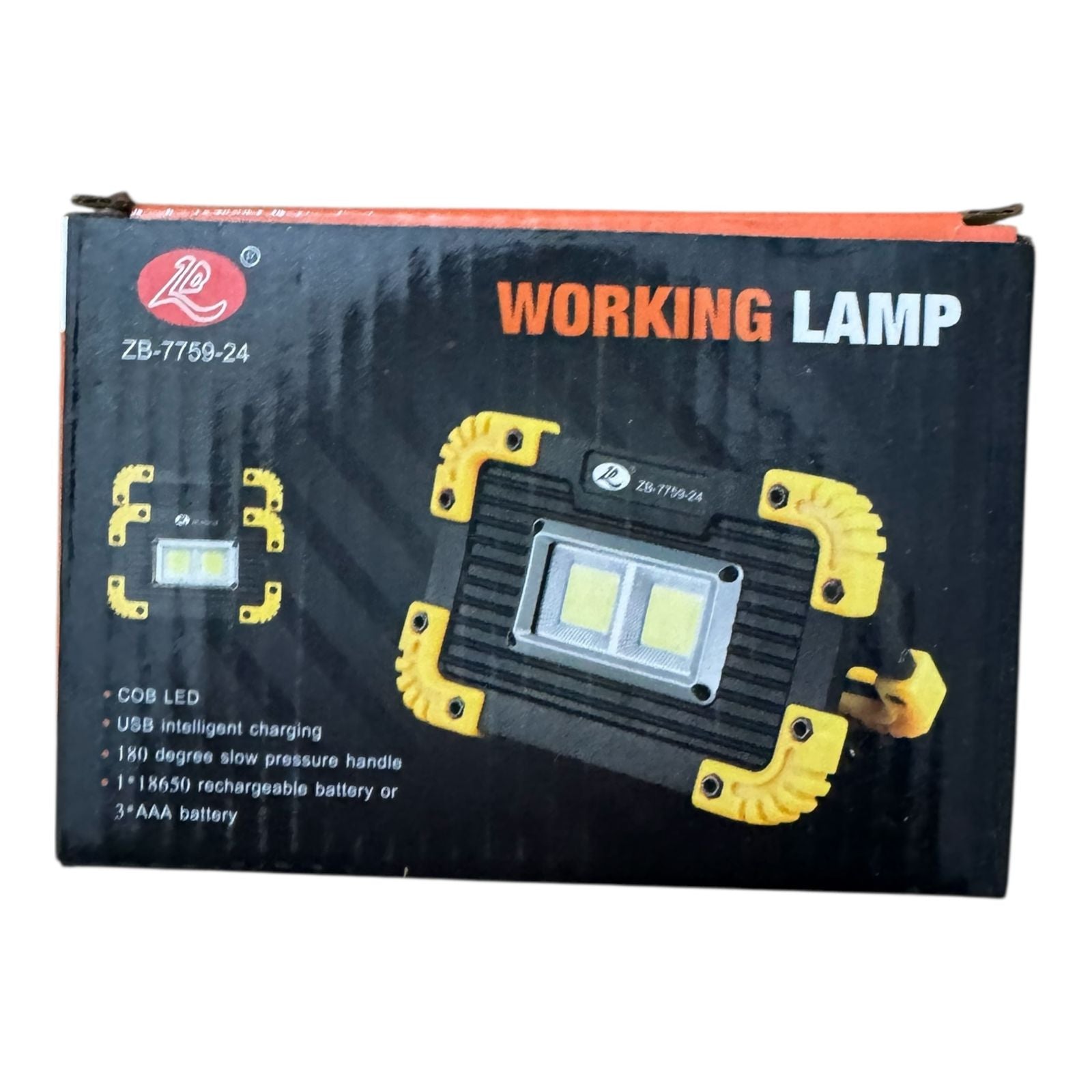 Rechargeable COB LED Work Light – Portable High Power Working Lamp for Camping & Emergency