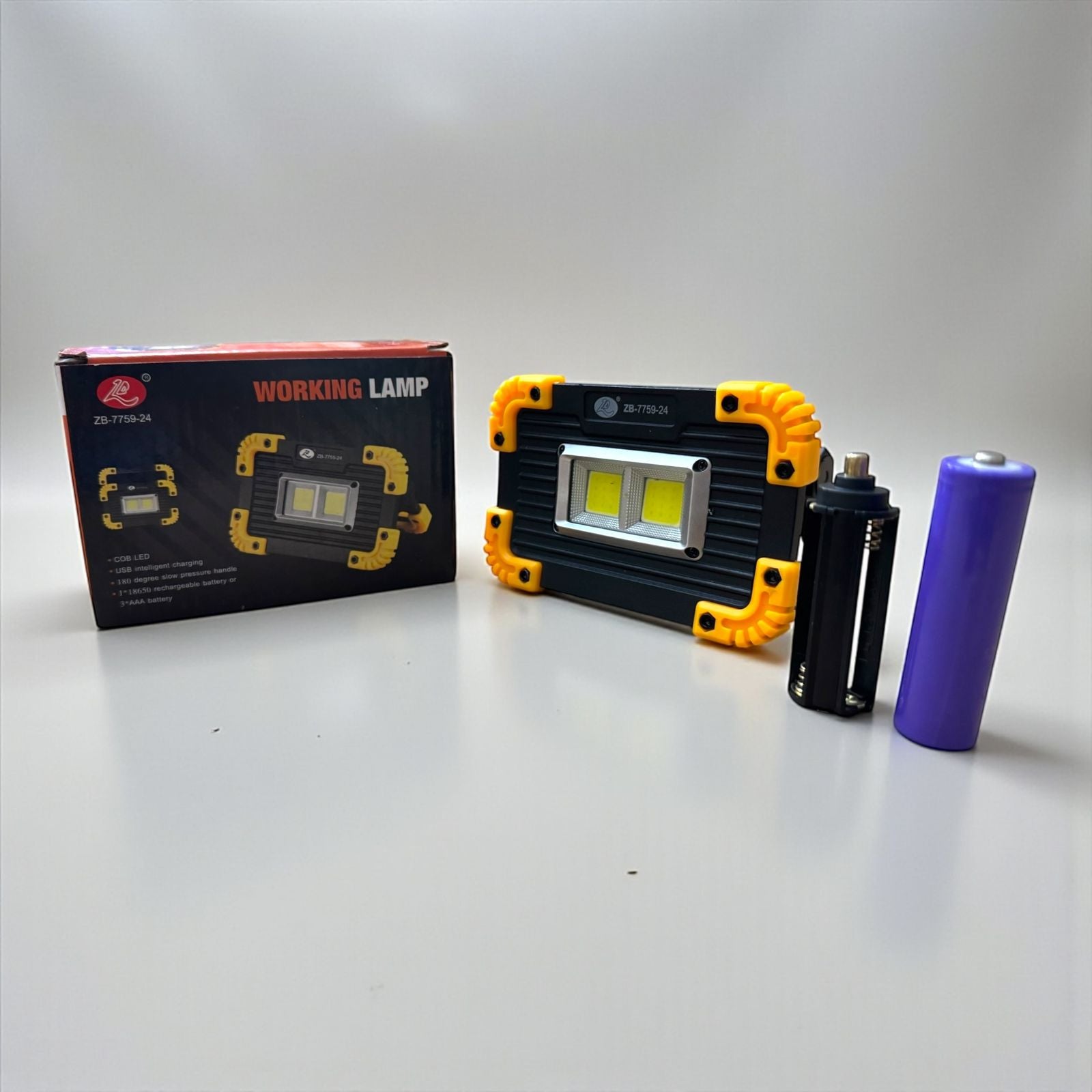 Rechargeable COB LED Work Light – Portable High Power Working Lamp for Camping & Emergency