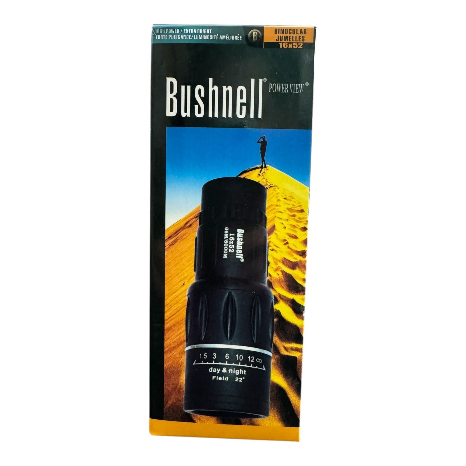 Bushnell 16x52 Monocular Telescope | High Power Day & Night Vision | Lot Imported