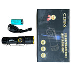 COBA USB Rechargeable LED Flashlight – High Brightness Tactical Torch