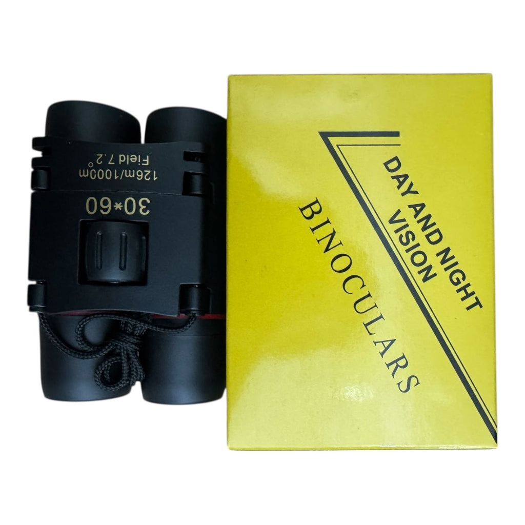 30×60 Day & Night Vision Binoculars – Compact High-Power Folding Telescope