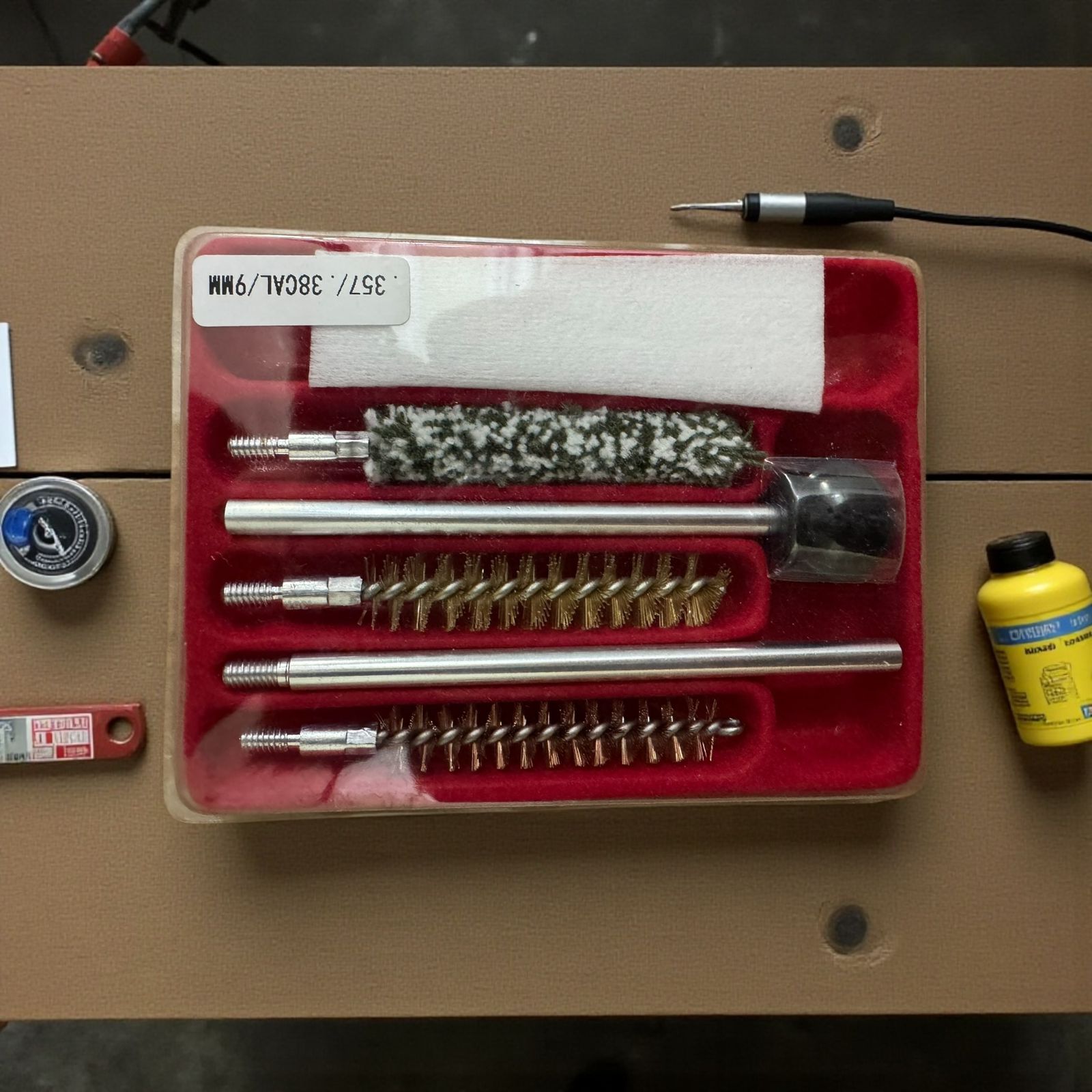 Universal Gun Cleaning Kit with Brass & Nylon Brushes – Multi-Tool Cleaning Set