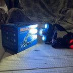 Rechargeable LED Headlamp with Rotary Zoom – Powerful Headlight for Camping & Hiking