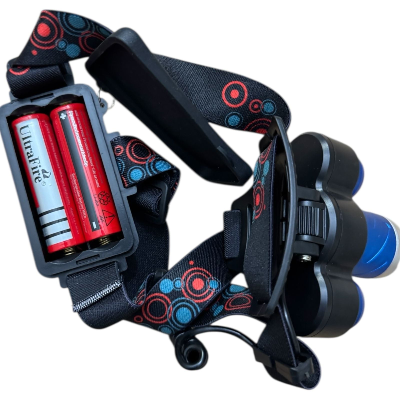 Rechargeable LED Headlamp with Rotary Zoom – Powerful Headlight for Camping & Hiking