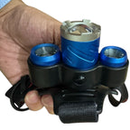 Rechargeable LED Headlamp with Rotary Zoom – Powerful Headlight for Camping & Hiking