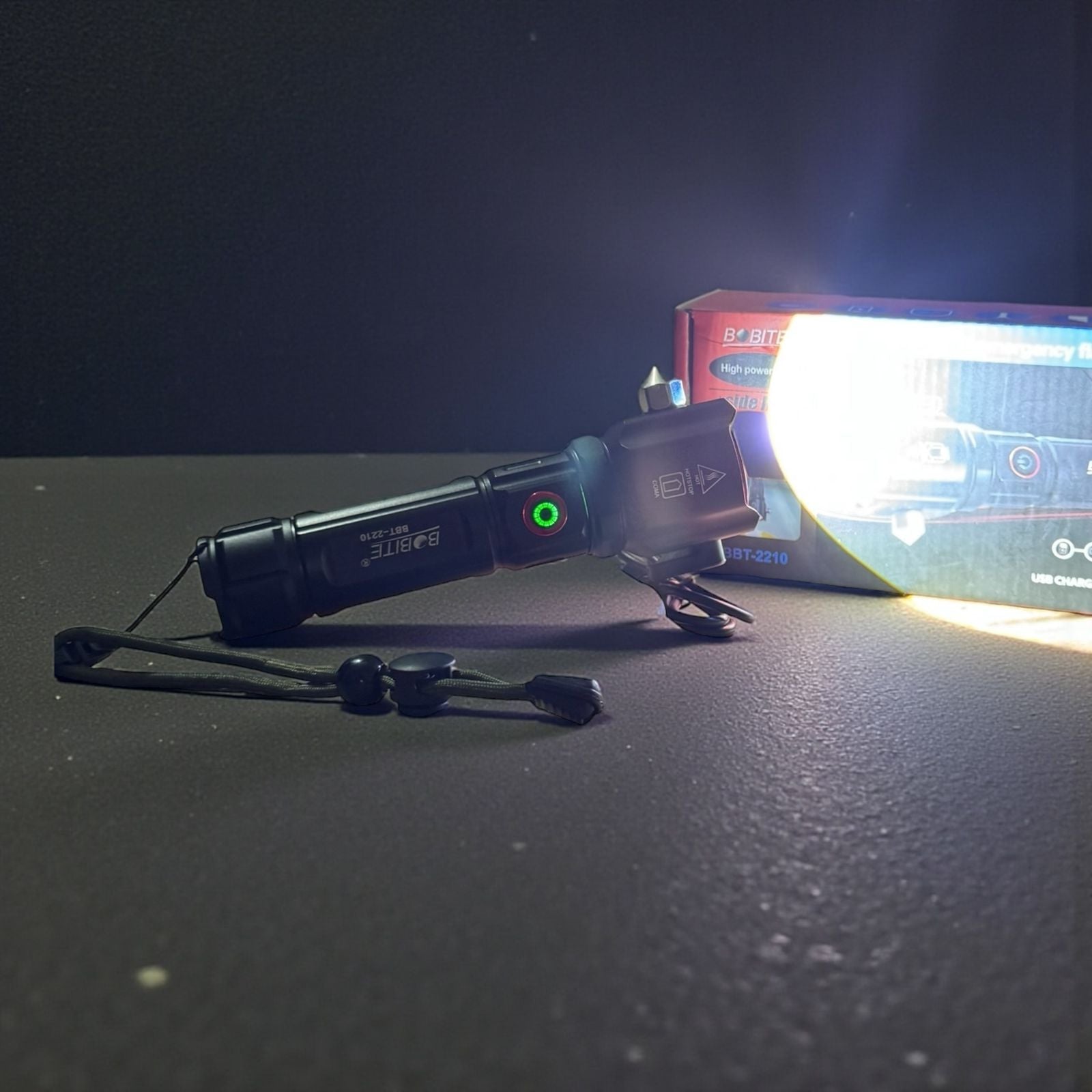 BOBITE BBT-2210 Rechargeable Tactical LED Flashlight with 12000mAh Battery