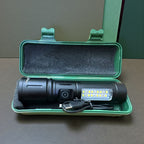 USB Rechargeable Tactical LED Flashlight with COB Side Light – Camping, Emergency & Outdoor Torch
