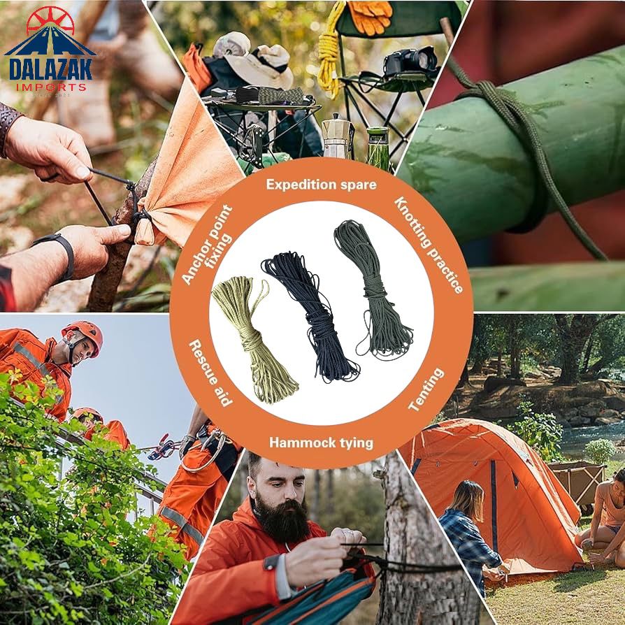 Heavy Duty Paracord Rope Set – Camping, Survival & Outdoor Utility Cord