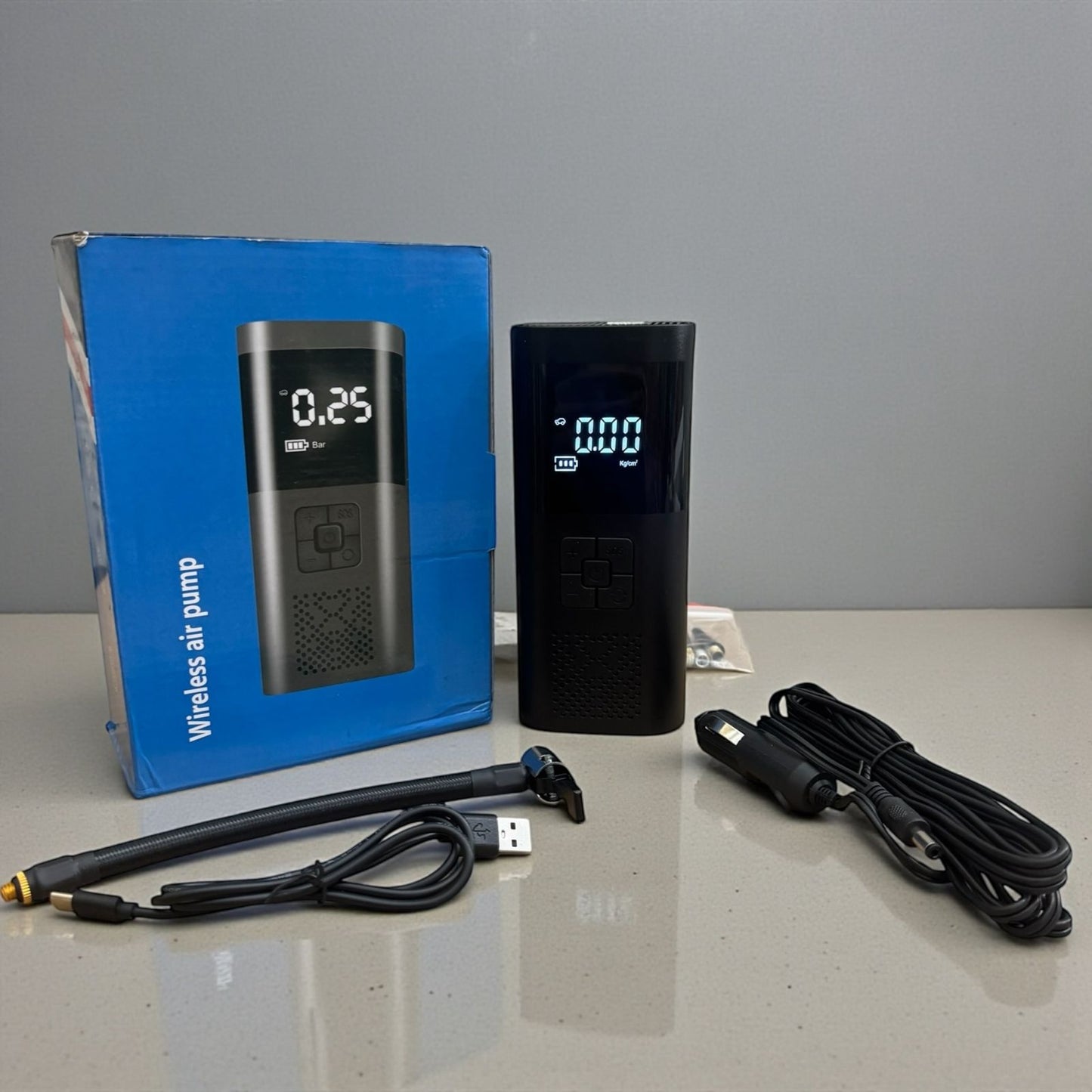 150 PSI Smart Wireless Air Pump – Portable Digital Tire Inflator with LED Light