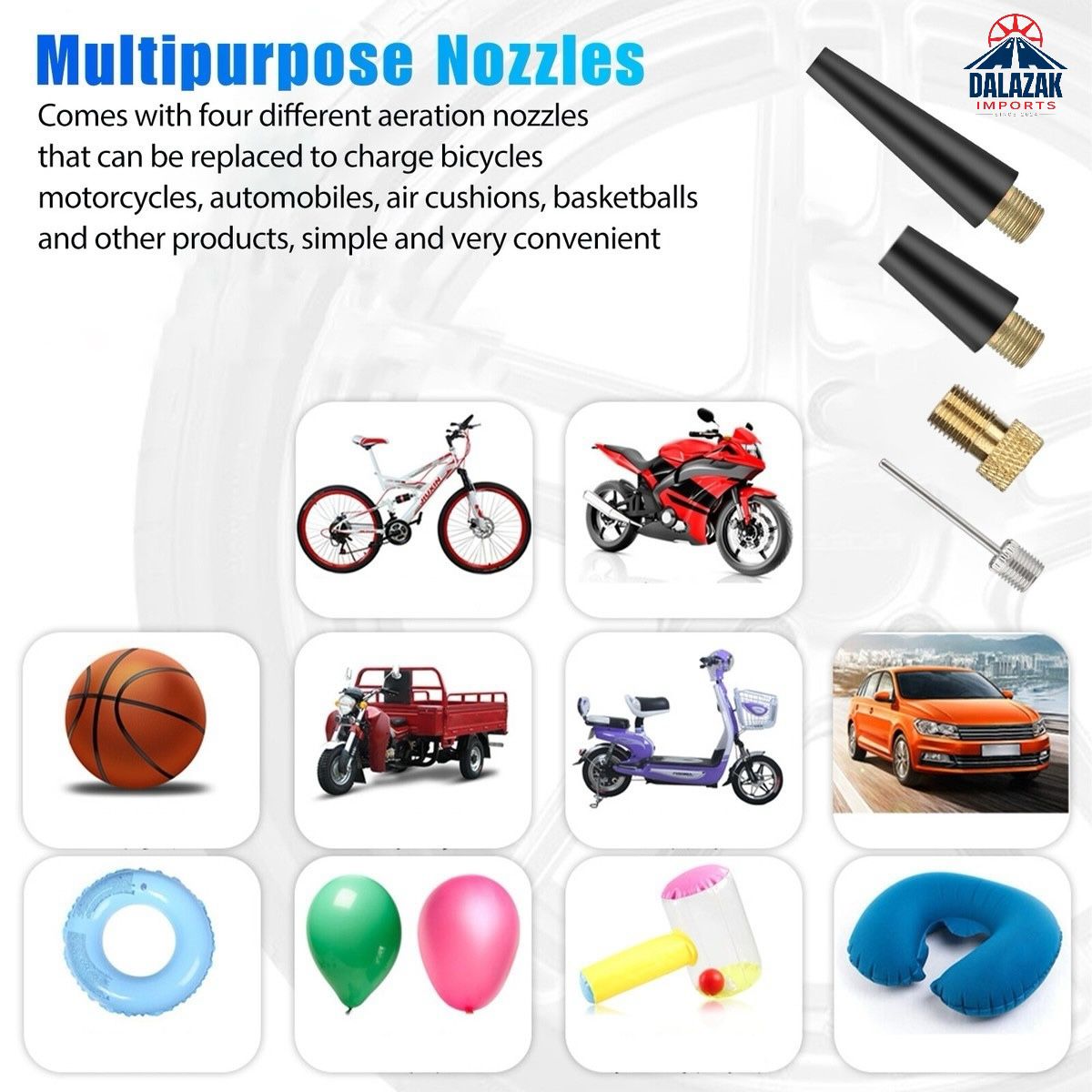 150 PSI Smart Wireless Air Pump – Portable Digital Tire Inflator with LED Light