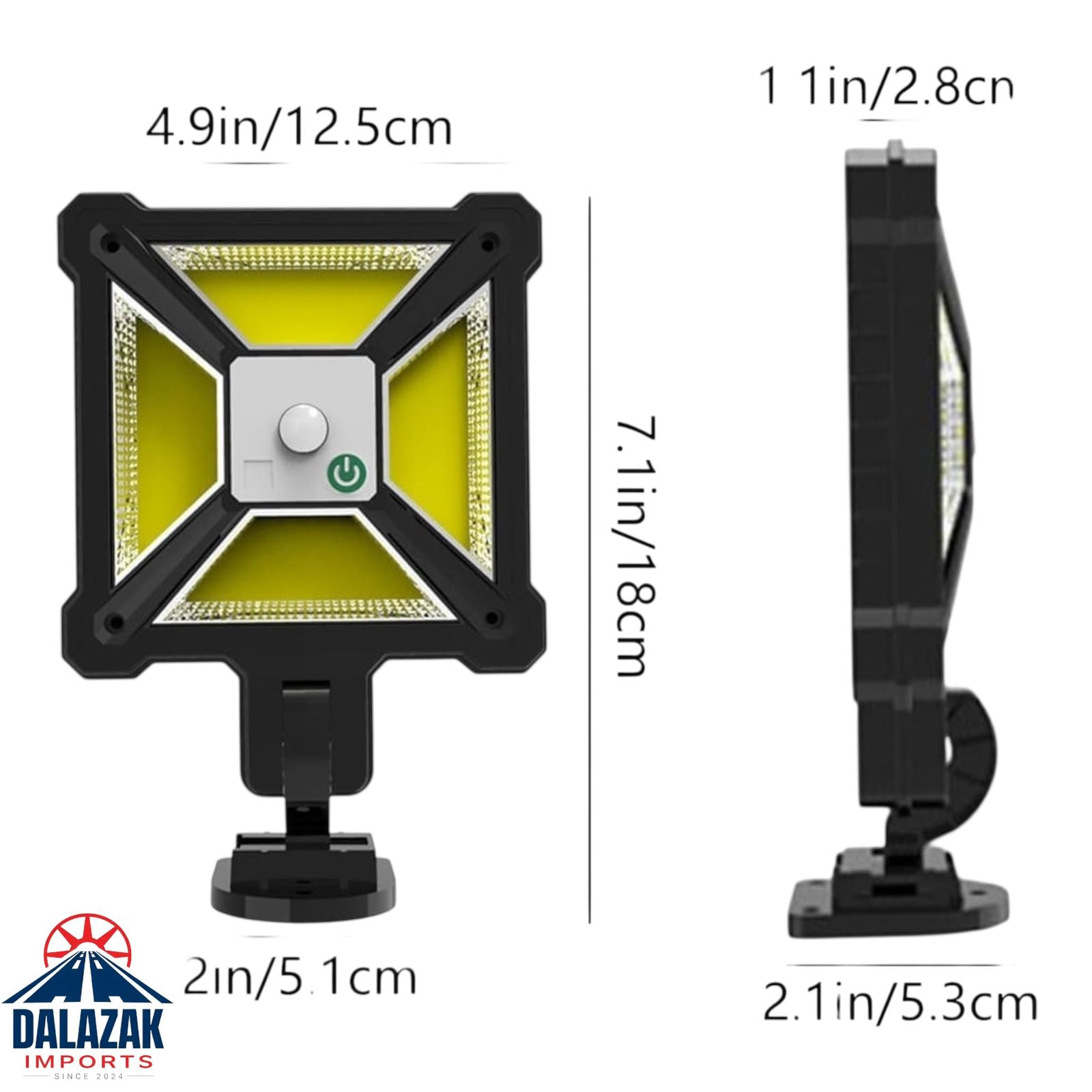 Solar Sensor Street Light with Motion Detection & Remote Control – Outdoor Waterproof LED Wall Lamp v-96