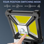 Solar Sensor Street Light with Motion Detection & Remote Control – Outdoor Waterproof LED Wall Lamp v-96
