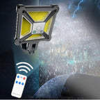 Solar Sensor Street Light with Motion Detection & Remote Control – Outdoor Waterproof LED Wall Lamp v-96