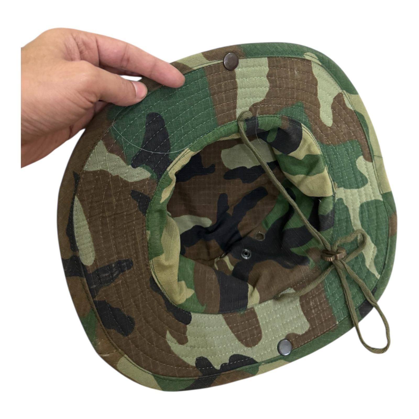 Tactical Camouflage Boonie Hat with Chin Strap – Outdoor & Military Style Sun Hat